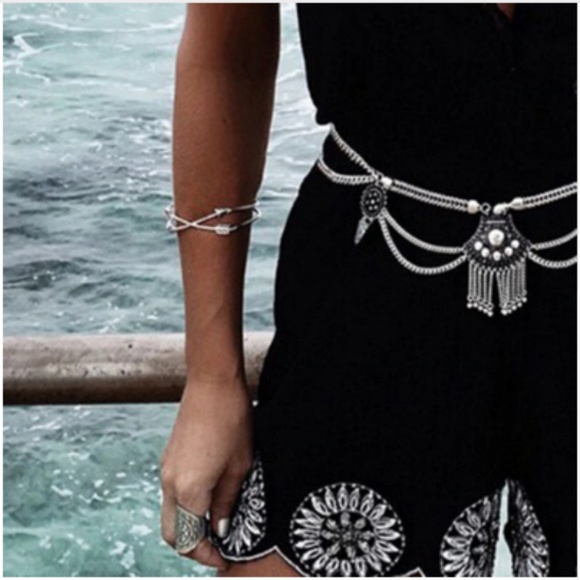 Bohemian Ethnic Sexy Silver/Gold Waist Chain Sexy - Picture 3 of 8